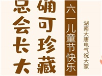湖南大唐電氣祝大家六一快樂！